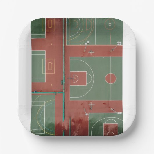 バスケットボール110 ペーパープレート (正面)