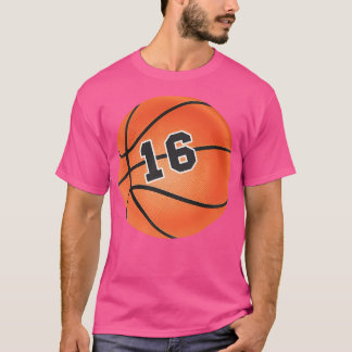 バスケットボール16番16 Tシャツ