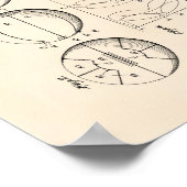 バスケットボール1929年パテントアートオールドピーパー ポスター (角)