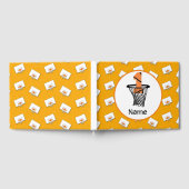 バスケットボール1st誕生日（ミニフープの番号） ゲストブック (全面)