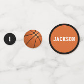 バスケットボール1thバースデーユニークタ10 コンフェッティ (正面)