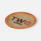 バスケットボール2回目の誕生日 ペーパープレート (アングル)