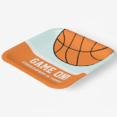 バスケットボール3回目の誕生日 ペーパープレート (傾斜あり)