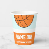 バスケットボール3回目の誕生日 紙コップ (正面)