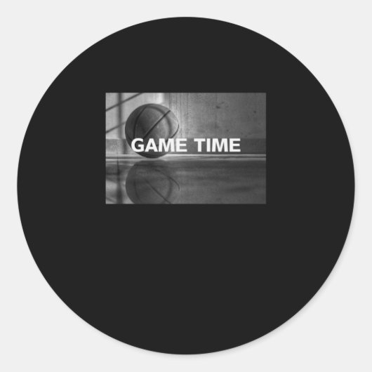 バスケットボール3 ラウンドシール (正面)