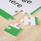 バスケットボール4フォトコラージジグソーパズルグリーン ジグソーパズル (側面)