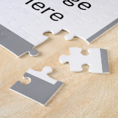 バスケットボール4フォトコラージジグソーパズルグレー ジグソーパズル (側面)