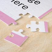 バスケットボール4フォトコラージジグソーパズルピンク ジグソーパズル (側面)