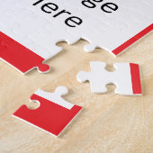 バスケットボール4フォトコラージジグソーパズル赤 ジグソーパズル (側面)