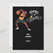 バスケットボール40th誕生日の招待状を保存 招待状 (正面)