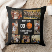 バスケットボール7フォトコラージュ クッション (ブランケット)