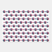 バスケットボール7月4日 ラッピングペーパーシート (正面)