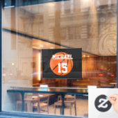 バスケットボール あなたの名前 ウィンドウサイン (カフェ窓)