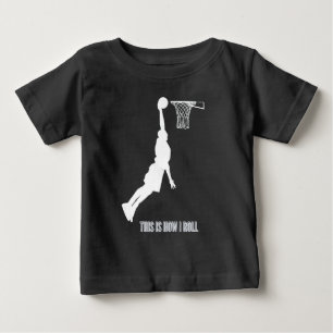 バスケットボール これが私のスタイル ティーンズ キッズ ボーイズ ベビーTシャツ