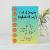 バスケットボール イベント 名前 場所 スポーツ テーマ 招待状 (スタンド正面)