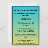 バスケットボール イベント 名前 場所 スポーツ テーマ 招待状 (裏面)