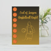 バスケットボール イベント 名前 場所 スポーツ テーマ 招待状 (スタンド正面)