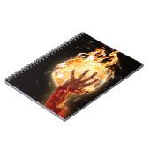 バスケットボール・オン・ファイアノート ノートブック (左側)