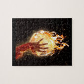 バスケットボール・オン・ファイアパズル（ギフトボックス付き） ジグソーパズル (横)