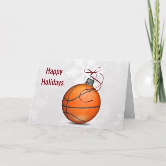 バスケットボール オーナメント クリスマス 挨拶 (正面)