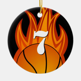 バスケットボール-カスタマイズオーナメント セラミックオーナメント