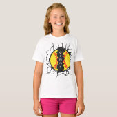 バスケットボール（カスタマイズ可能） Tシャツ (正面フル)