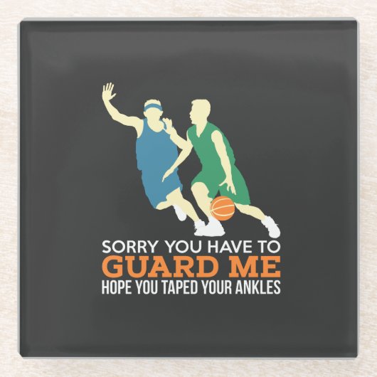 バスケットボール ガラスコースター (正面)