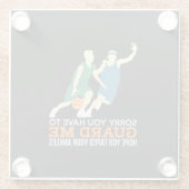 バスケットボール ガラスコースター (裏面)