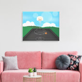 バスケットボール キャンバスプリント (インサイチュ (リビング))