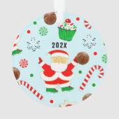 バスケットボール クリスマスコレクション オーナメント (裏面)