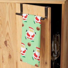 バスケットボール クリスマス キッチンタオル