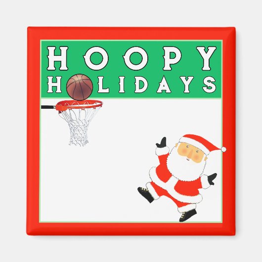 バスケットボール クリスマス ストッキング マグネット (正面)