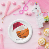 バスケットボール クリスマス ペーパープレート (パーティー)