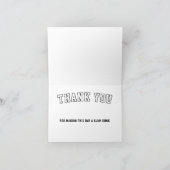 バスケットボール コート スポーツ サンキューカード (内部)