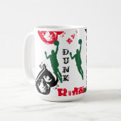 バスケットボール コーヒーマグカップ (正面左)