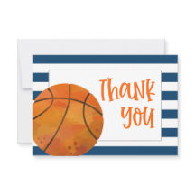 バスケットボール サンクス カード フラット