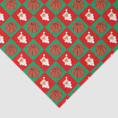 バスケットボール&サンタバスケットボールファンクリスマスプレゼント 薄葉紙 (詳細)