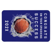 バスケットボール シニア 2026 おめでとう マグネット (横)