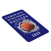 バスケットボール シニア 2026 おめでとう マグネット (右側)