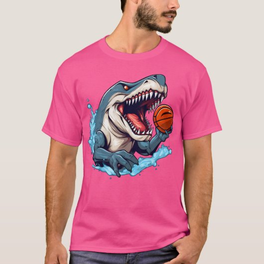 バスケットボール・シャーク Tシャツ (正面)