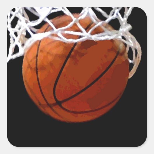 バスケットボール スクエアシール (正面)