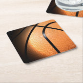 バスケットボール スクエアペーパーコースター (アングル)