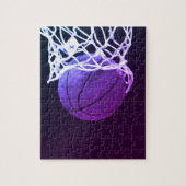 バスケットボール-スポーツアートの写真とイラスト ジグソーパズル (縦)