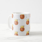 バスケットボール – スポーツキング コーヒーマグカップ (正面左)