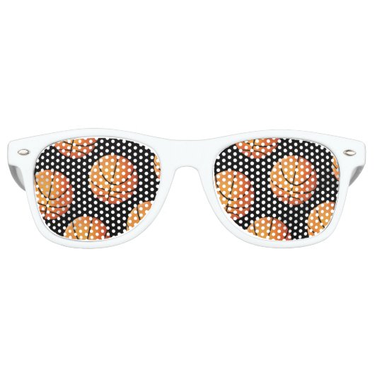 バスケットボール |スポーツギフト レトロサングラス (正面)