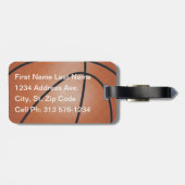 バスケットボール スポーツ 🏀  | テキスト変更可能 ラゲッジタグ (裏面横)