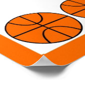 バスケットボール スポーツ 子供 部屋 インテリア 名前 アート プリント (角)