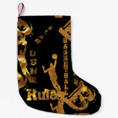 バスケットボール スモールクリスマスストッキング (正面)