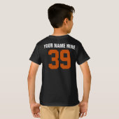 バスケットボール（チーム&プレーヤーはカスタマイズ可能） Tシャツ (裏面フル)