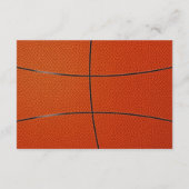 バスケットボール テーマのバル・ミツヴァ 受付招待状 招待状 (裏面)